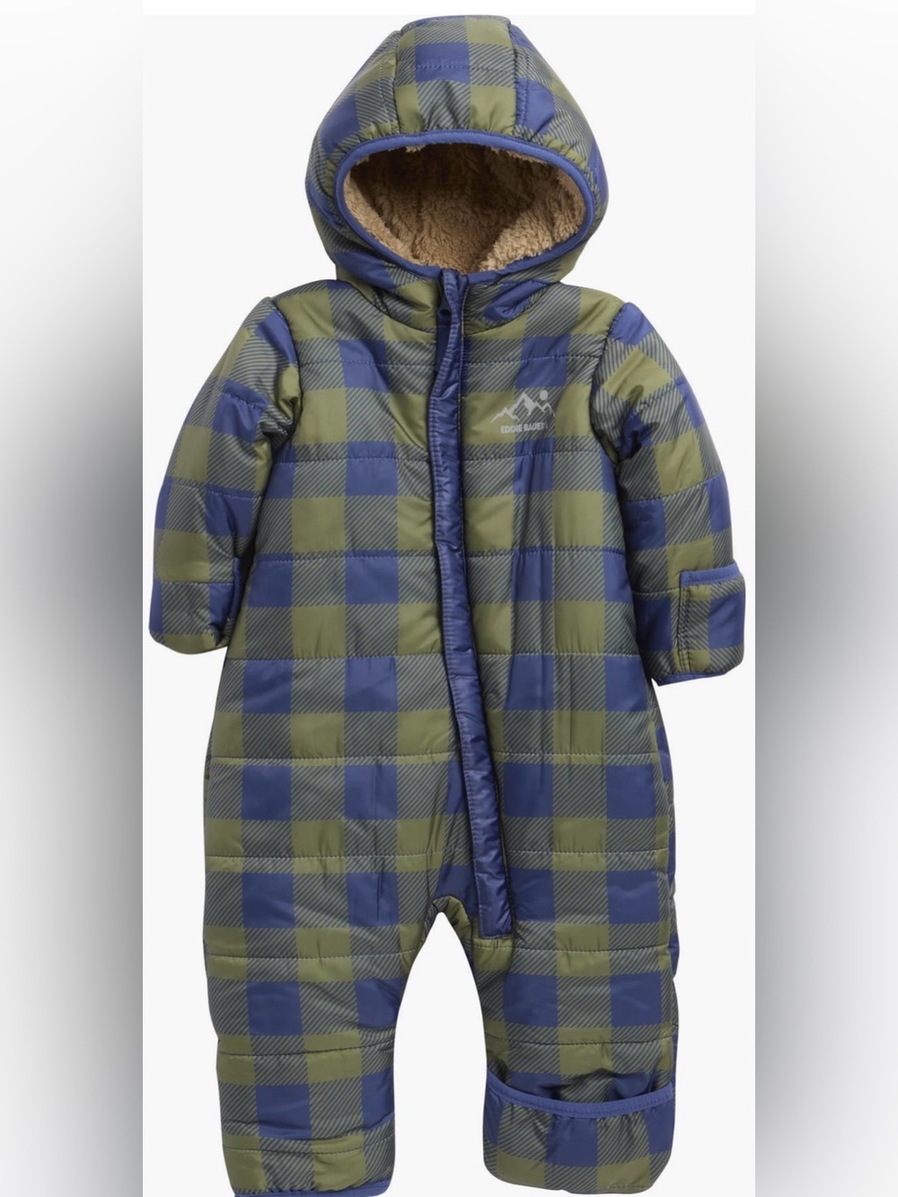 Eddie Bauer Faux Fur Lined Snowsuit. 3/6 months.